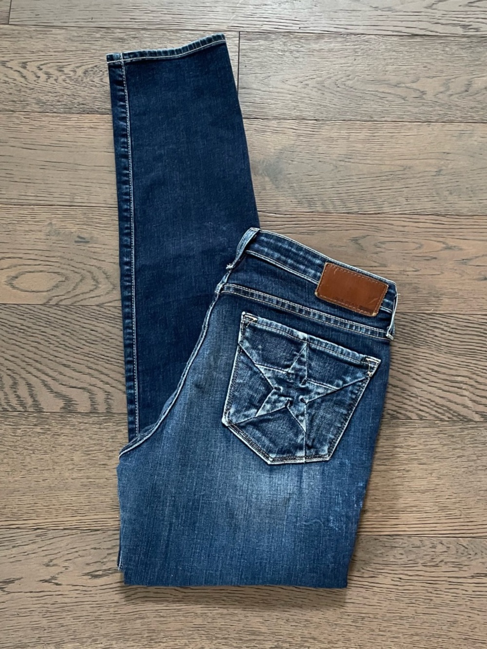 Big Star Bridgette Distressed Slim Straight Leg Jeans
